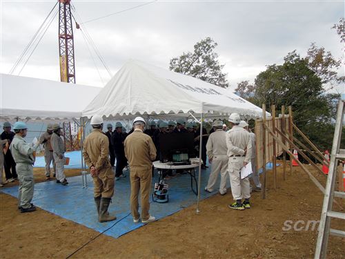 平成28年度　つるぎ高等学校　建設現場見学会　開会の儀